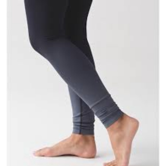 Lululemon LONG 32" Wunder Under Blk Ombre - Picture 3 of 8